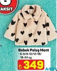 BEBEK PELUŞ MONT fiyat ve kampanya bilgisi